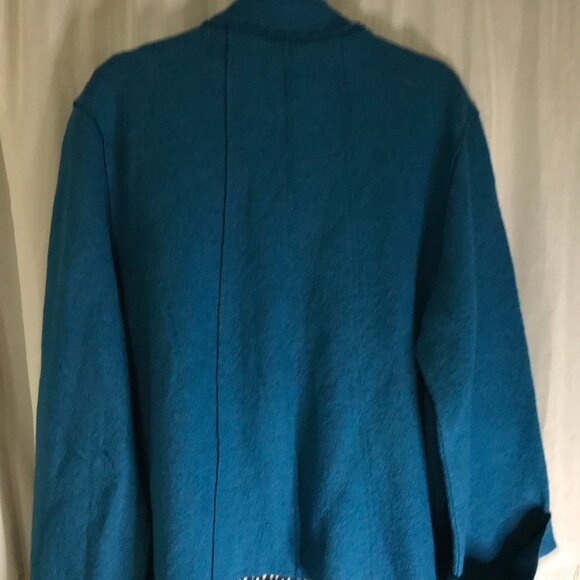 Coldwater Creek Blue Wool Blend  Cardigan Xl - Picture 11 of 15